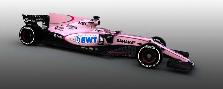 ‘Force India’ pārsteidz ar rozā krāsojumu