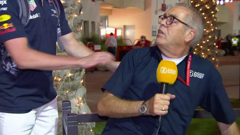 Verstapens nerro holandiešu TV žurnālistu