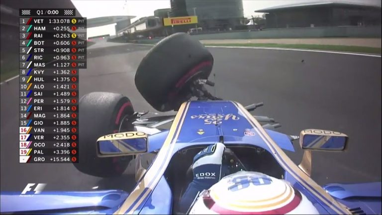 Džiovinaci avārija kvalifikācijā