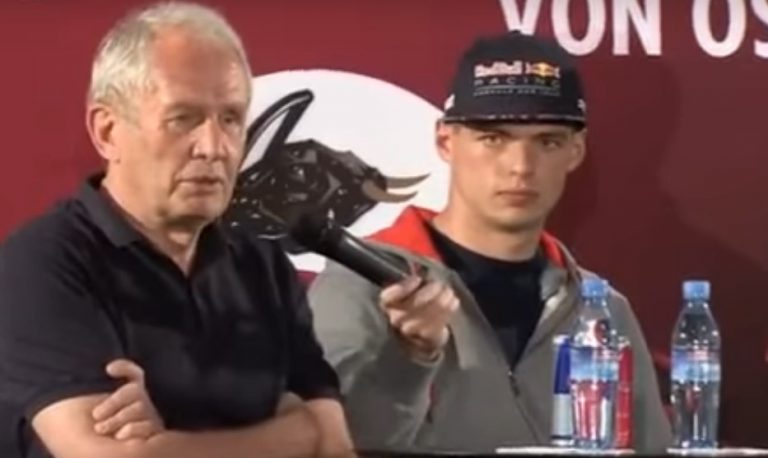 Verstapens pietur Marko mikrofonu, Rikjardo nespej beigt smieties