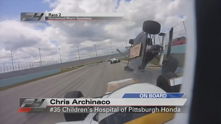 Iespaidīga avārija Amerikas F4 čempionātā