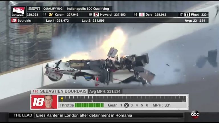 Burdē šaušalīgā avārija Indy 500 kvalifikācijā