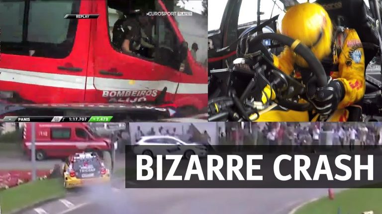 WTCC braucējs sacīkstēs ieskrien ugunsdzēsēju mašīnā