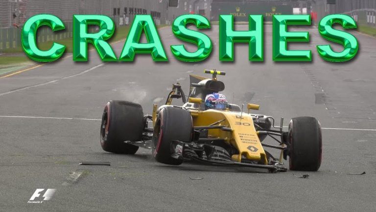Visas šī gada F1 avārijas 22 minūtēs