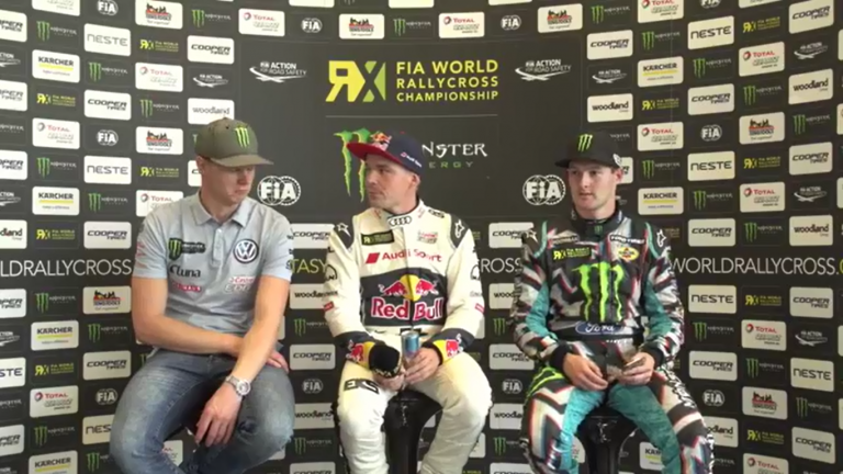 Latvijas RX sestdienas preses konference – Heikinens, Kristofersons, Bakerūds