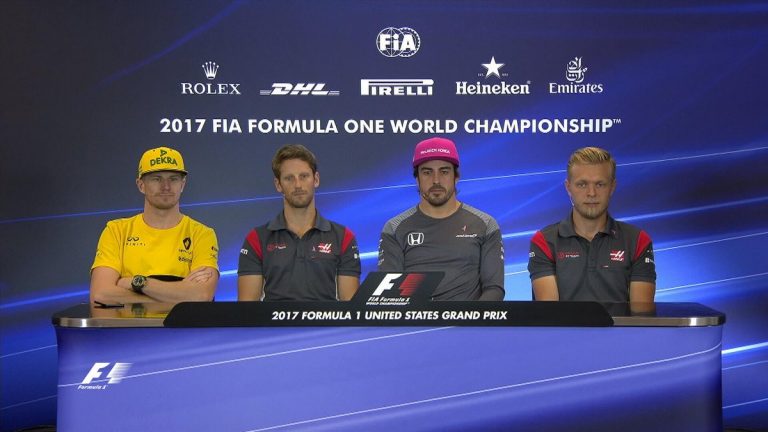 Amerikas GP preses konference – Alonso, Hulkenbergs, Grožāns, Magnusens