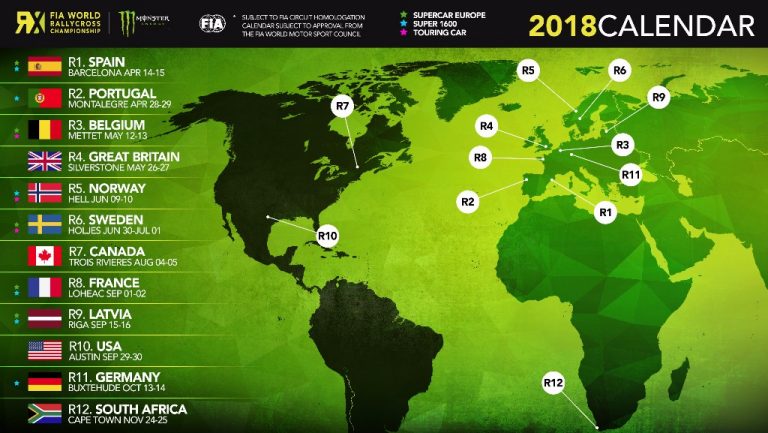 Pasaules rallijkrosa sezona sāksies 15.aprīlī, Latvijas RX posms notiks 15.-16.septembrī