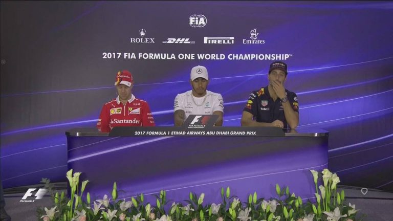 Abū Dabī GP preses konference – Fetels, Hamiltons, Rikjardo