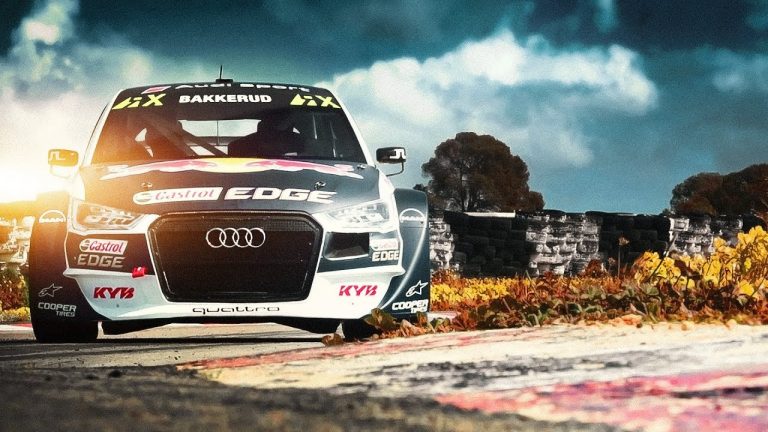 Bakerūds lielās ar savu Audi EKS RX QUATTRO
