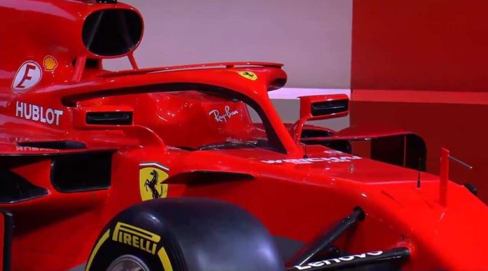 New-Ferrari-SF71H-F1-2018-launch-halo-close