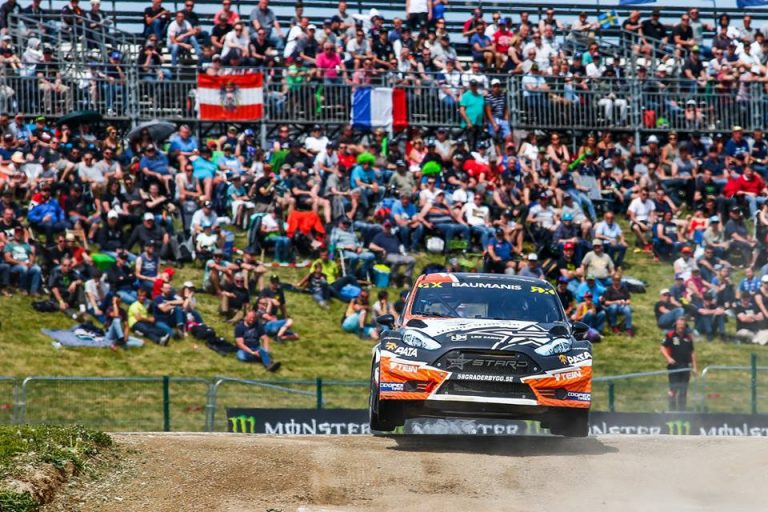 Lēbs uzvar Beļģijas RX, Baumanis vienu vietu aiz fināla, Nitišam 2. vieta Euro RX