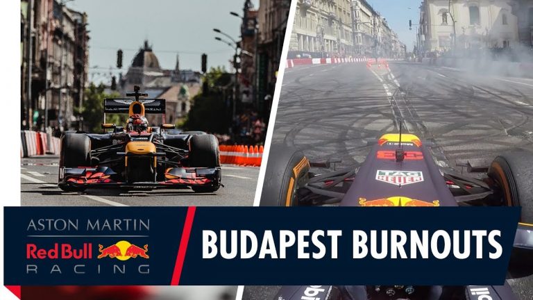 Verstapena šovs ar ‘Red Bull RB8’ pa Budapeštas centru