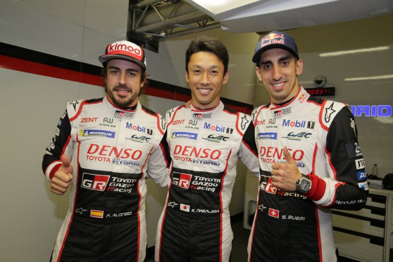 Nakadžimas superaplis Lemānā ļauj Alonso ekipāžai izcīnīt pole position
