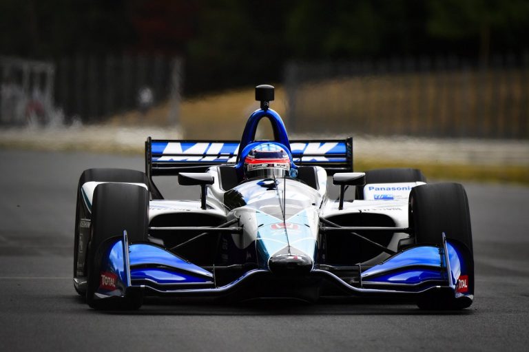 Sato pārsteidzoša uzvara IndyCar sacensībās Portlendā
