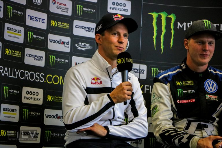 Matiass Ekstroms preses konferencē, Foto: Edgars Beļakovs/F1LV