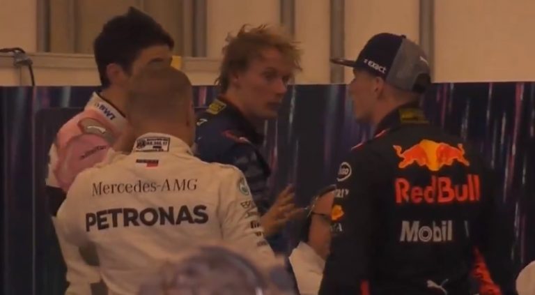 Verstapens un Okons gandrīz sakaujas pēc Brazīlijas GP