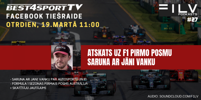 Podkāsts #27: Saruna ar Jāni Vanku – pēc Austrālijas GP