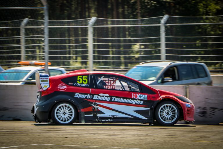 Baldiņam uzvara RallyX Nordic Latvijas posmā, uz pjedestāla arī Vītols un Grjazins