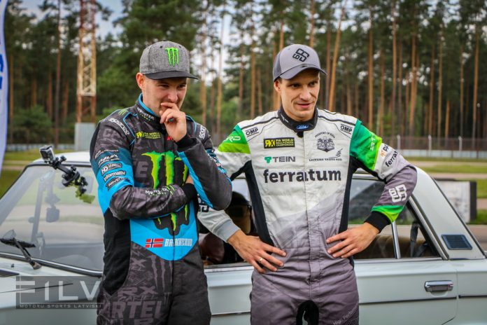 Andreass Bakerūds un Jānis Baumanis, Foto: Edgars Beļakovs/F1LV Andreass Bakerūds un Jānis Baumanis, Foto: Edgars Beļakovs/F1LV