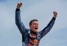 Timijs Hansens pēc uzvaras, Foto: FIAWorldRallycross.com