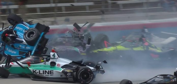 IndyCar starta avārija, Detroita 2021