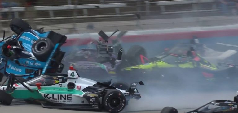 Starts augšpēdus, sāpošā roka un Buša loģiskais panākums – trakas cīņas MotoGP, IndyCar un NASCAR