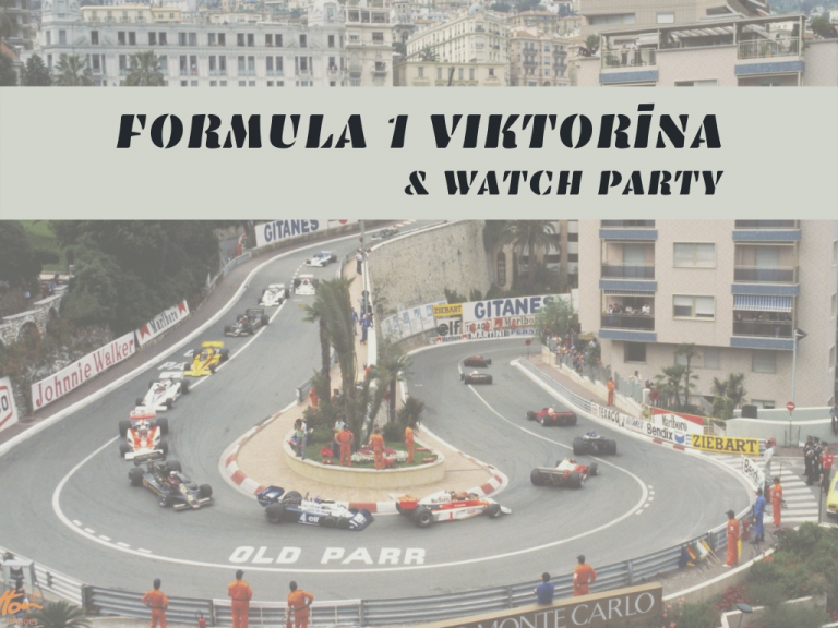 Piesakies! Formula 1 viktorīna un kopīga sacīkšu skatīšanās 24. aprīlī!