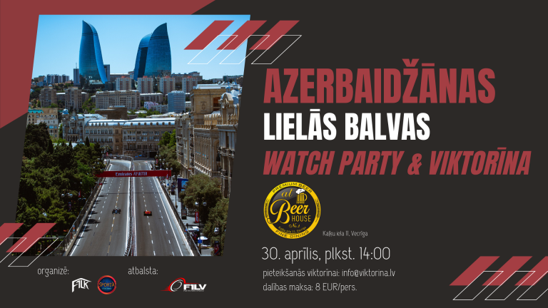 F1 viktorīna – saliedējošs pasākums visiem faniem 30. aprīlī! F1 viktorīna – saliedējošs pasākums visiem faniem 30. aprīlī!