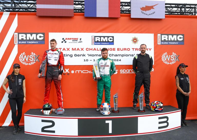 Latviešu kartingistiem pjedestāli ‘RMC Euro Trophy’ pirmajā posmā