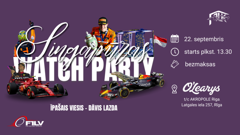 Skatāmies F1 sacīkstes kopā!