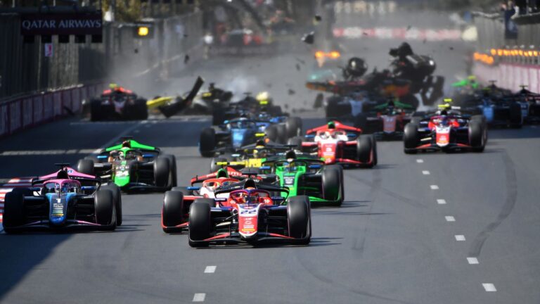 Baku F2 posmā smaga avārija un līderu maiņa kopvērtējumā