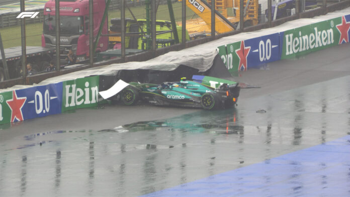 Sanpaulu lietus bija pārāk smags izaicinājums arī Alonso