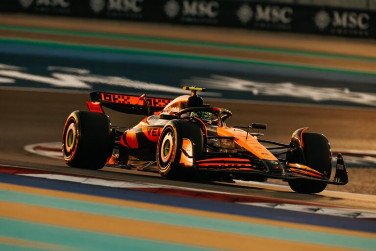 Noriss uzvar sprinta kvalifikācijā Katarā