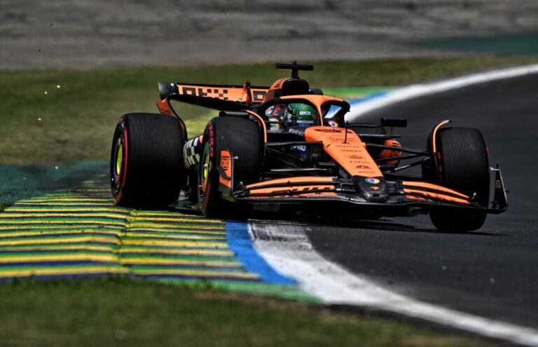 ‘McLaren’ izcīna pirmo starta rindu uz Brazīlijas F1 sprintu