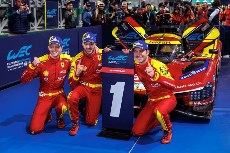 ‘Ferrari’ piedzīvo absolūtu triumfu WEC pirmajā posmā Katarā