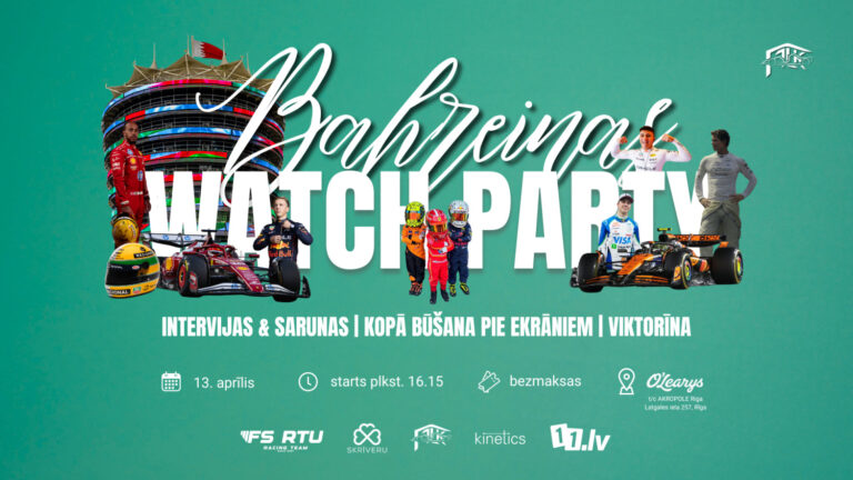 Uz Bahreinas GP kopīgu skatīšanos ielūdz Formula 1 Līdzjutēju klubs
