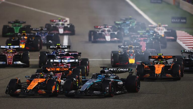 F1 statistika: ‘McLaren’ pirmā uzvara Bahreinā, Piastri punktos 30. posmu pēc kārtas
