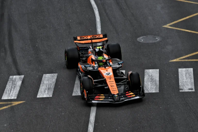 Noriss spraigā cīņa kļūst par Monako GP kvalifikācijas uzvarētāju