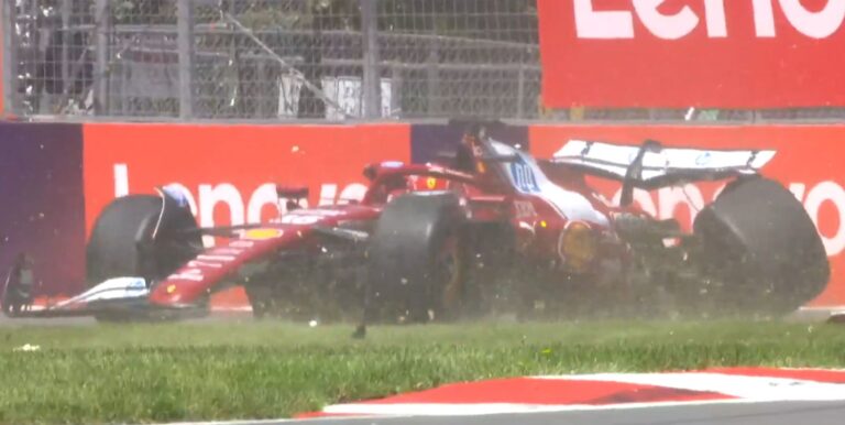 Leklērs avarē, Verstapens ātrākais pirmajā treniņā Monreālā