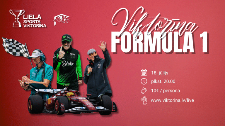 Piesakies F1 tiešsaites viktorīnai!