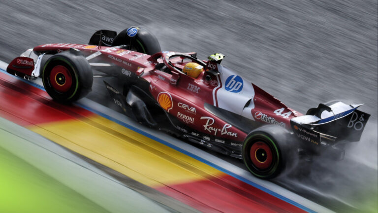 Hamiltons Beļģijas posmu grib ātrāk aizmirst, Leklērs slavē ‘Ferrari’ uzlabojumus