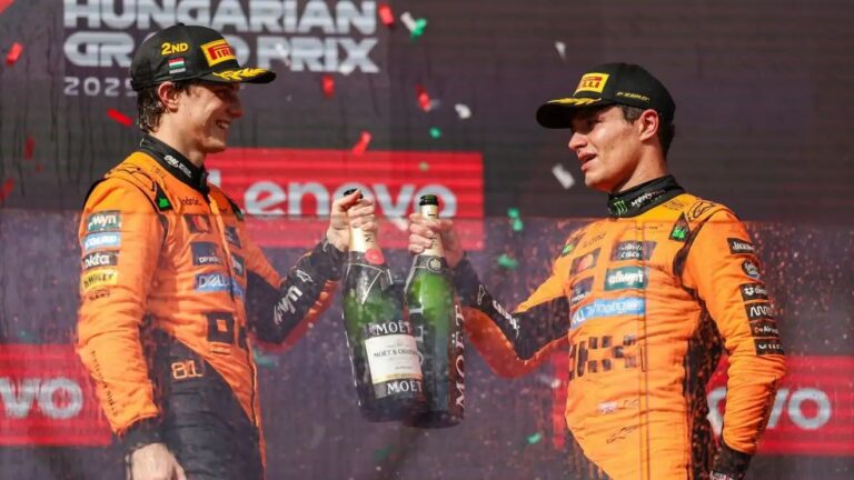 Ungārijas GP statistika: Ciešākais finišs šosezon un ‘McLaren’ 200. uzvara F1 vēsturē