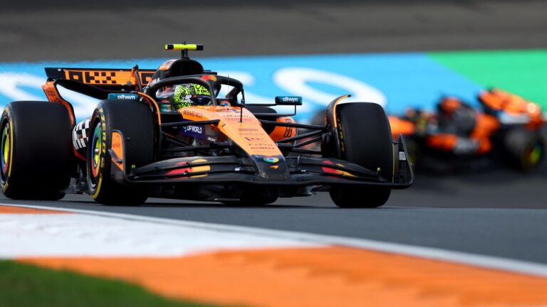 Noriss ātrākais arī otrajā Holandes GP treniņā