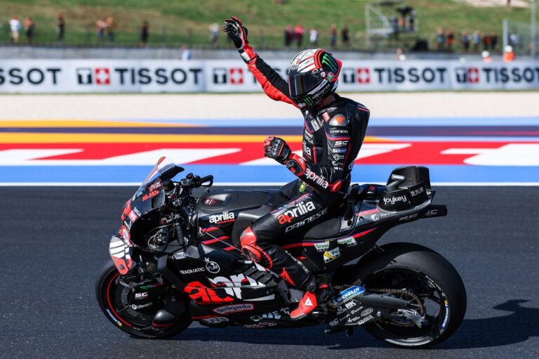 Pēc Marka Markesa kritiena ‘MotoGP’ sprintā Misano uzvar Bedzeki