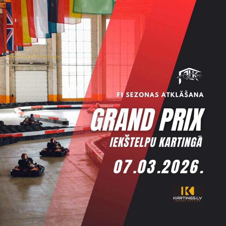 Piesakies F1 līdzjutēju kluba kartinga Grand Prix!