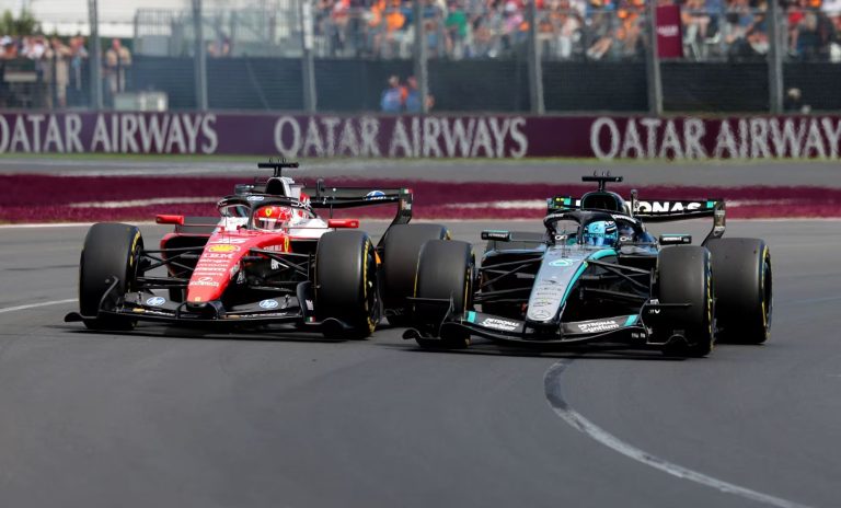 Rasels pēc fantastiskas cīņas ar Leklēru uzvar Austrālijas GP