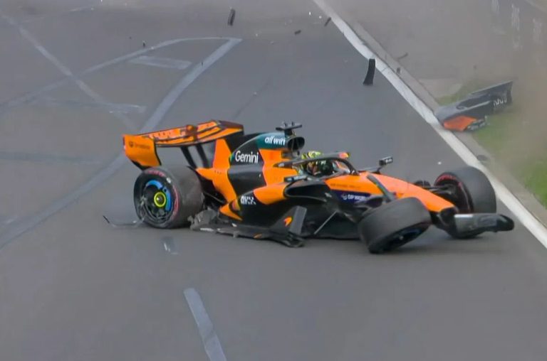 Piastri piedzīvo avāriju ceļā uz Austrālijas GP startu (+video)