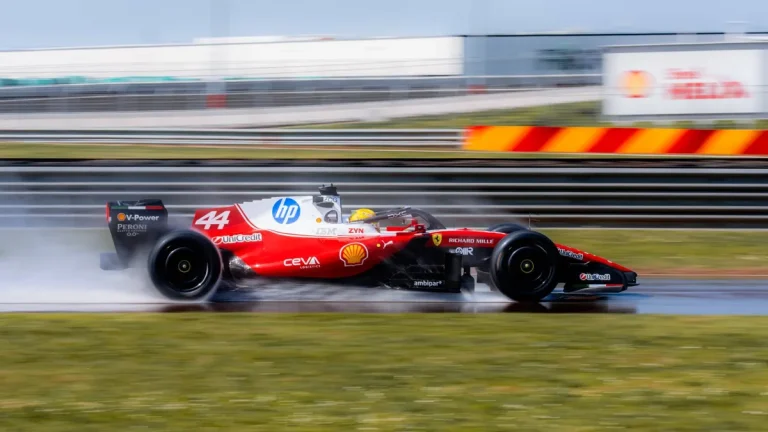 Hamiltons Fiorano trasē noslēdz nākotnes lietus riepu testus