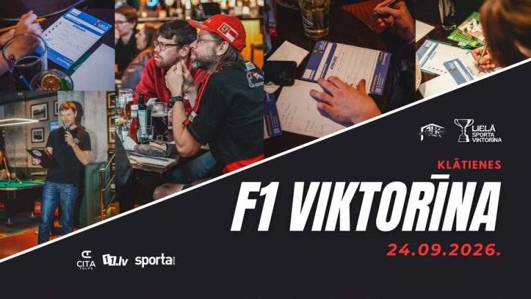 F1 viktorīnas sezona turpinās – 24. septembrī ceturtais posms